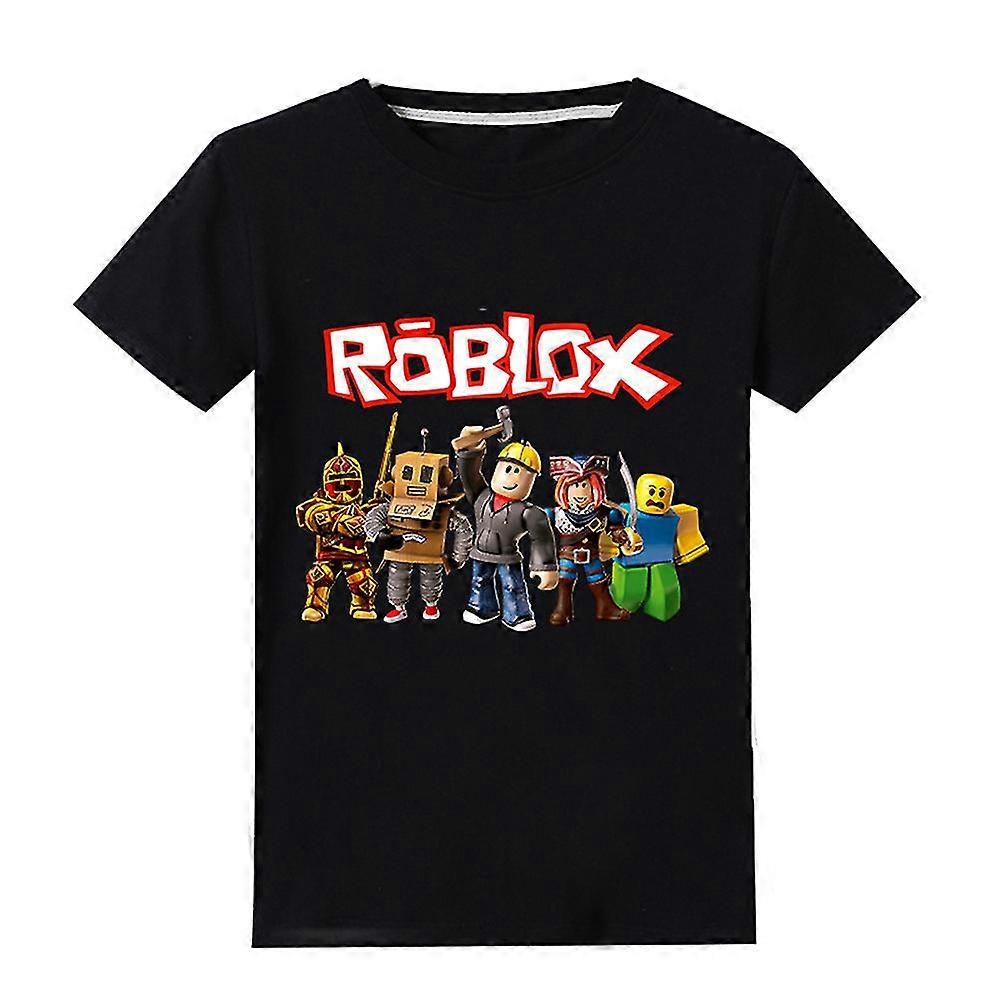 Roblox قصيرة الأكمام تي شيرت الأولاد الأطفال الصيف تي شيرت الطاقم الرقبة أعلى الملابس للسن 5-12 سنة