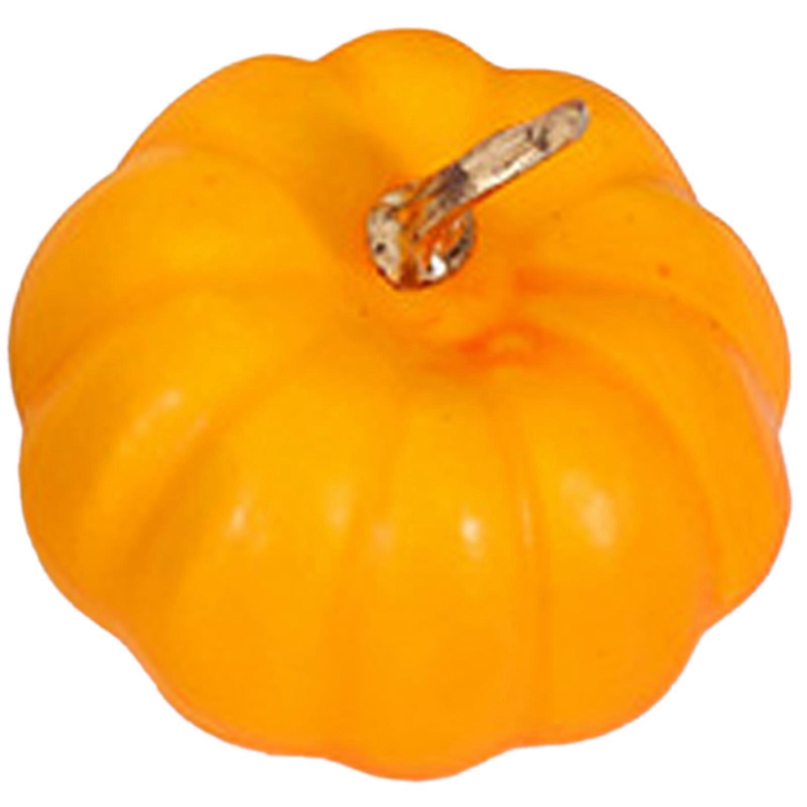 Mini Artificial Pumpkins Decorations Colorful Lightweight Miniature 3D Pumpkins Ornaments for Indoor Outdoor