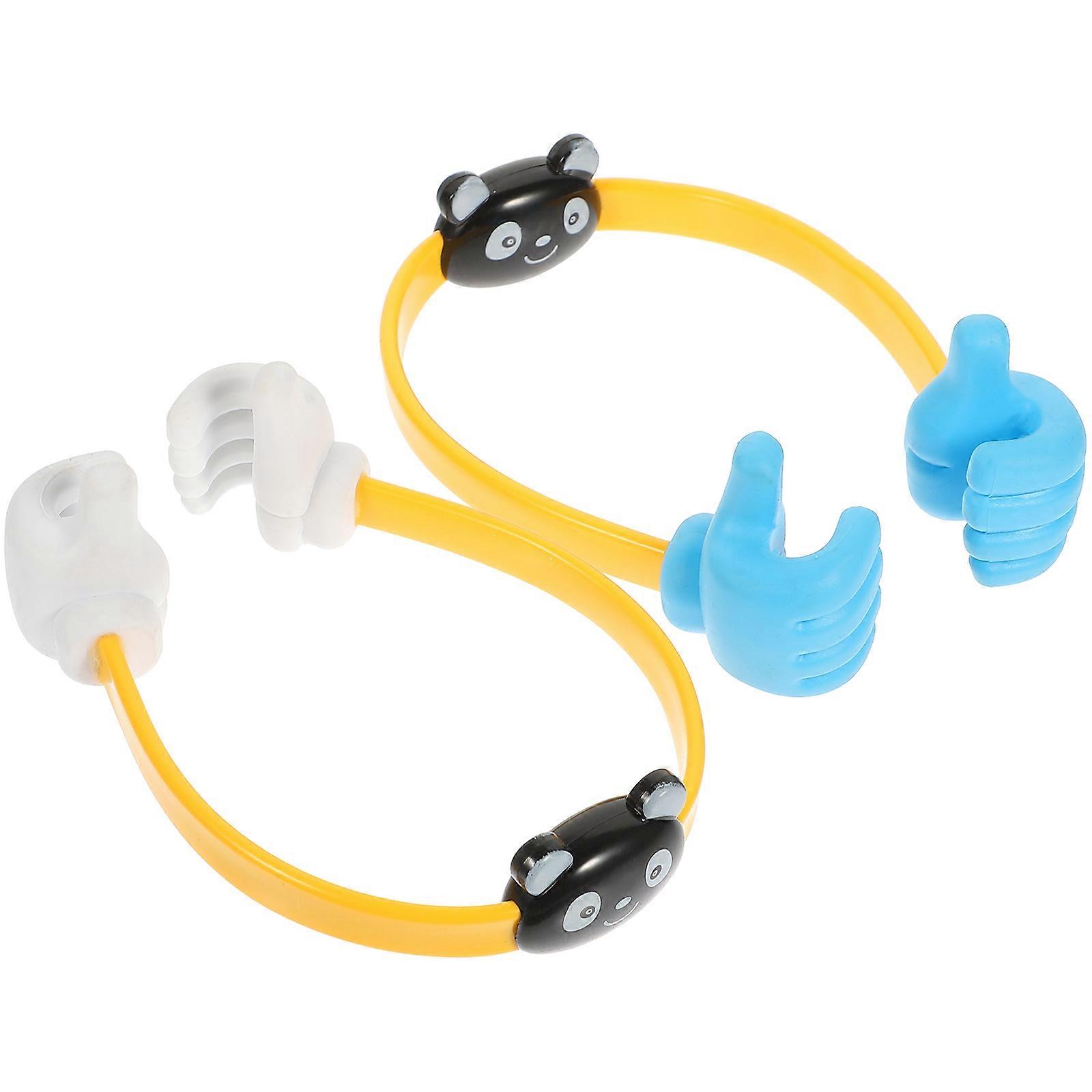 2PCS Tabletop Phone Holders Smartphone Support Racks Thumbs up Phone Brackets