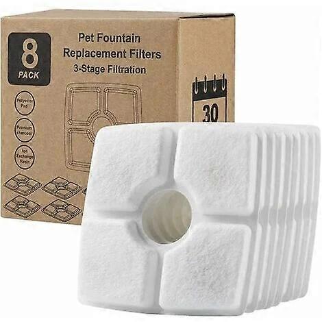 Water dispenser filter element - square filter element 8 pieces