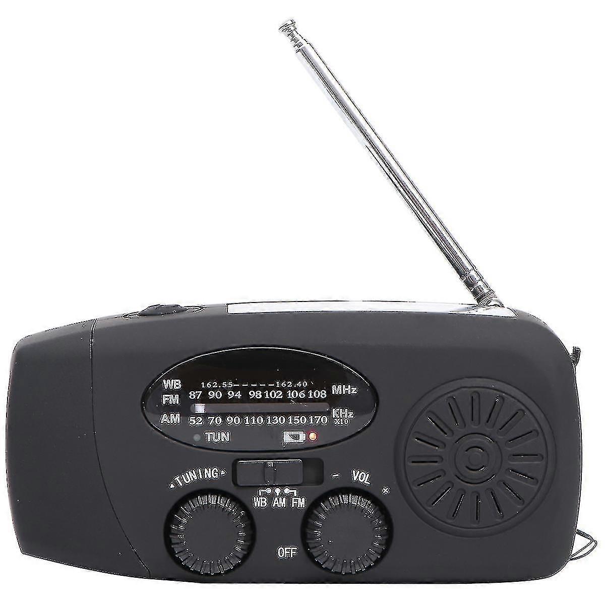 Usb Rechargeable Solar Powered Led Lighting Am Fm Portable Radio