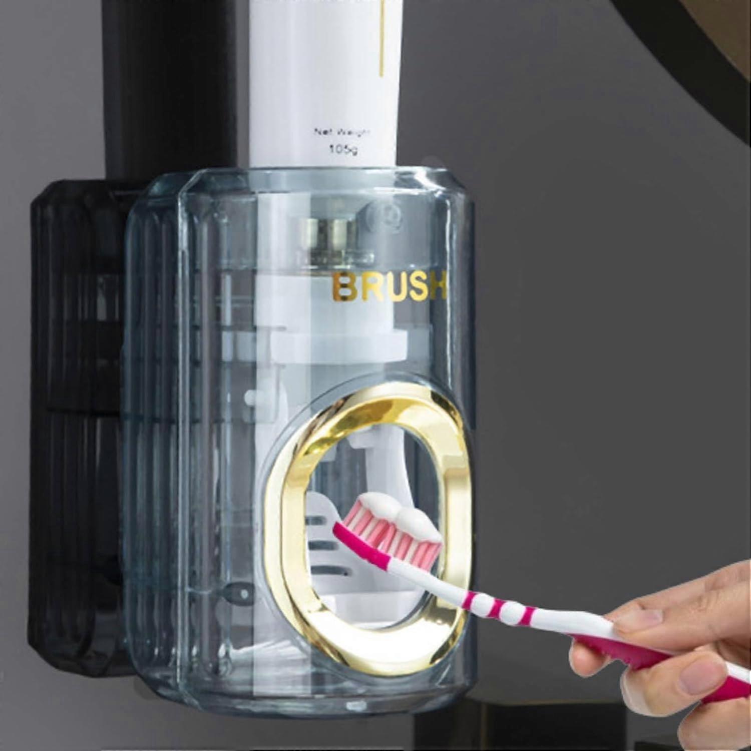 Toothbrush Holder Wall Mounted, Automatic Toothpaste Dispenser Toothpaste Holder Toothpaste Dispenser Wall Mounted Toothpaste Squeezer