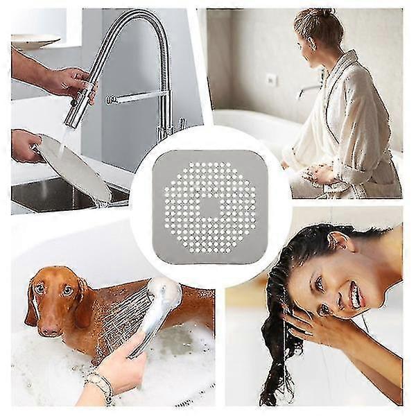 5pcs/set Anti-clogging Filter Bathroom Drain Floor Sink Strainer Kitchen