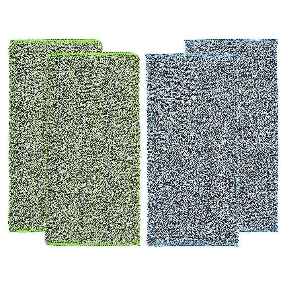 4pcs Wet/dry Flat Mop Cloth Microfibre Floor Mop Pads Replacement Machine Washable Easy To Replace