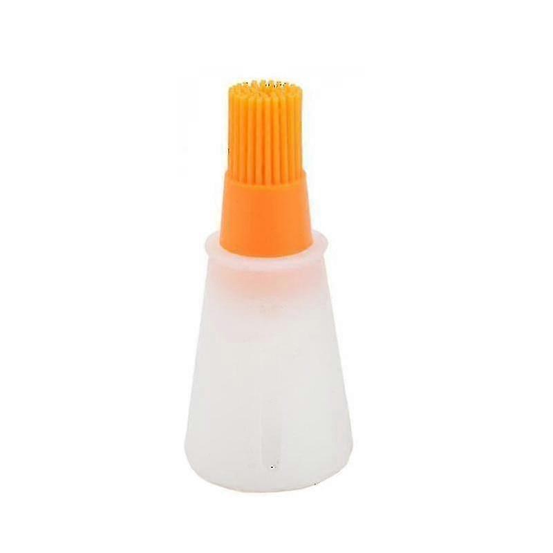 Kitchen And Barbeque Portable Silicon Oil Brushing Bottle(orange)
