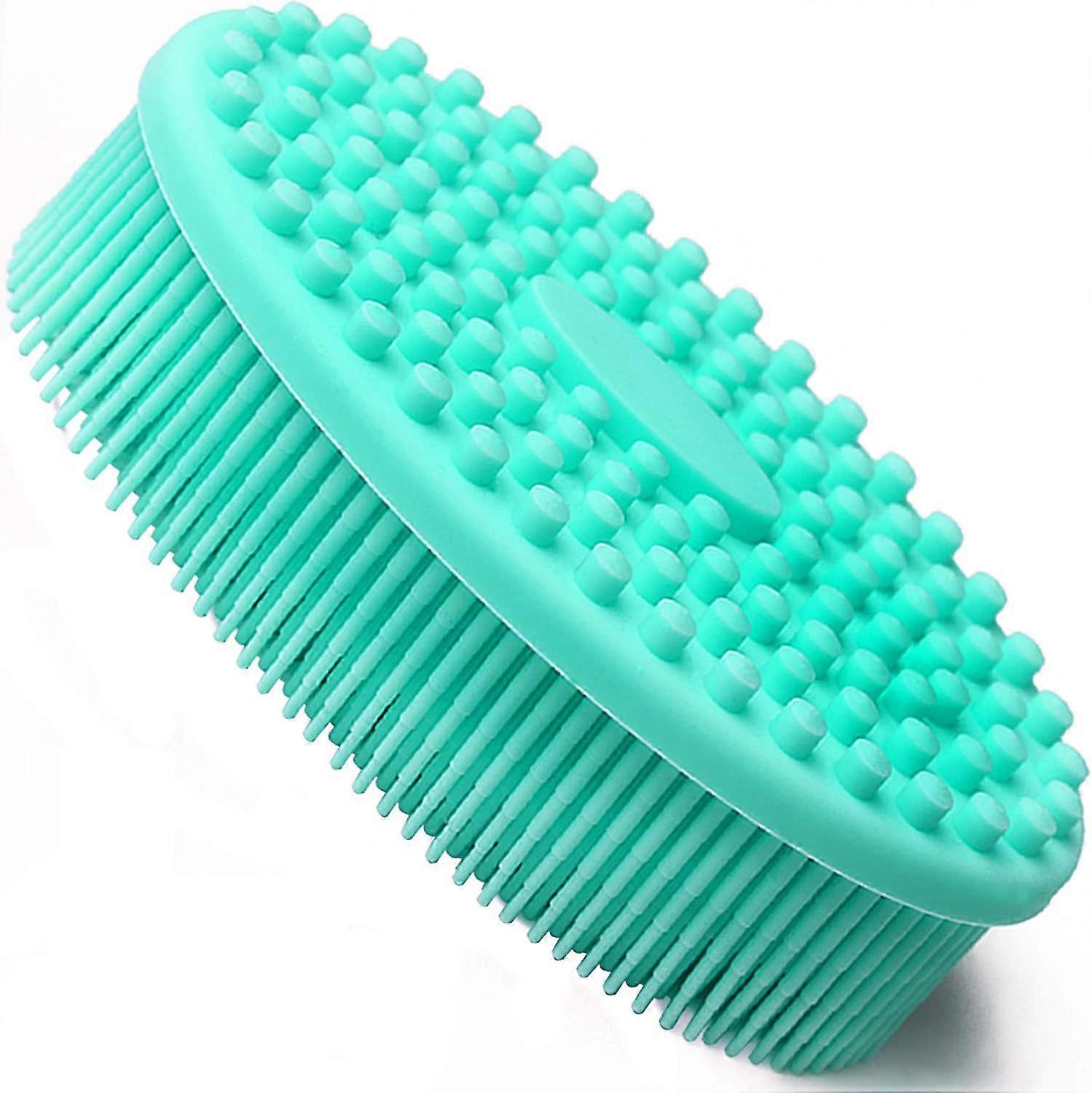 Exfoliating Body Brush,wet And Dry Scrub,can Gently Exfoliate On Soft And Shiny Skin,suitable For All Skin Types (green)1pcs