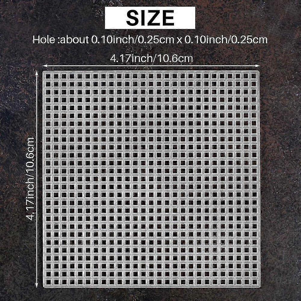 30 Pieces Plastic Mesh Canvas Sheets For Embroidery, Acrylic Yarn Crafting, Knit And Crochet Projec