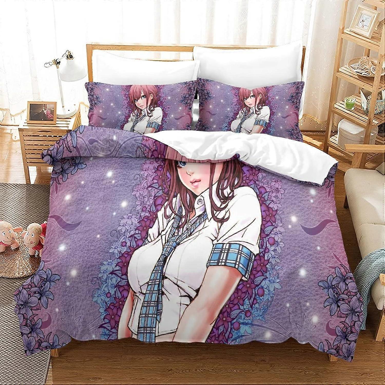 Ensemble de literie pour filles de dessins animés avec housse de couette et  housse de couette, image size:1500x1500