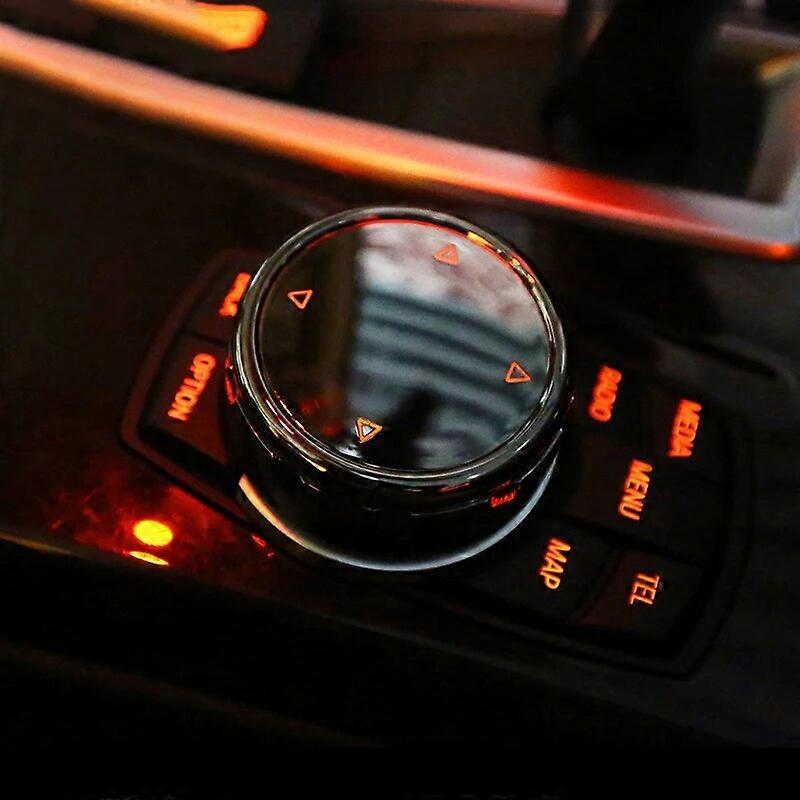 Rooha Multimedia Button Knob Cover For Bmw E60 E70 E71/E72/E66 5 Series Radio Button Knob Cap Car Multimedia Accessories