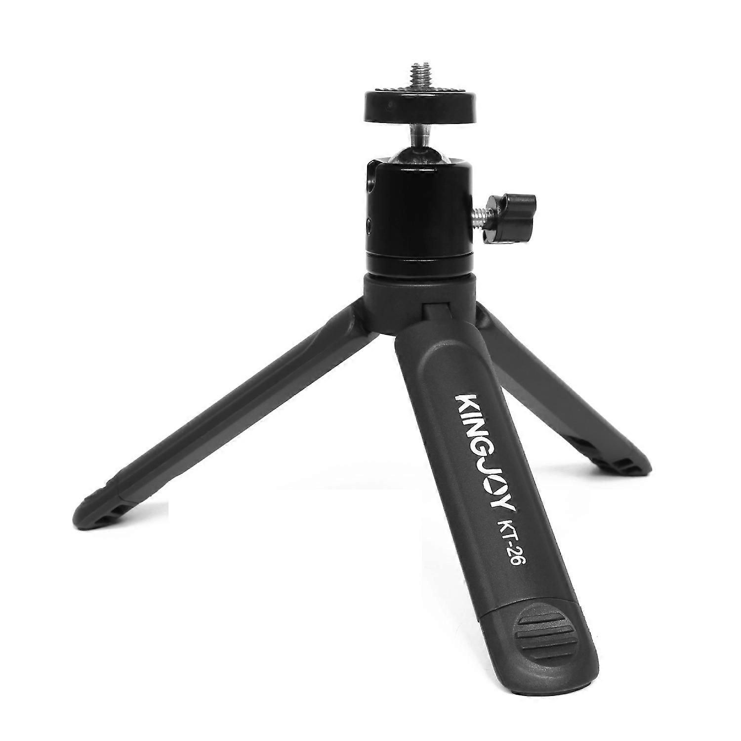 Mini Desktop Tripod Stand Camera Phone Stand Tabletop Mini Metal Tripod with 360 Rotation Ballhead for Live Broadcast Vlogging