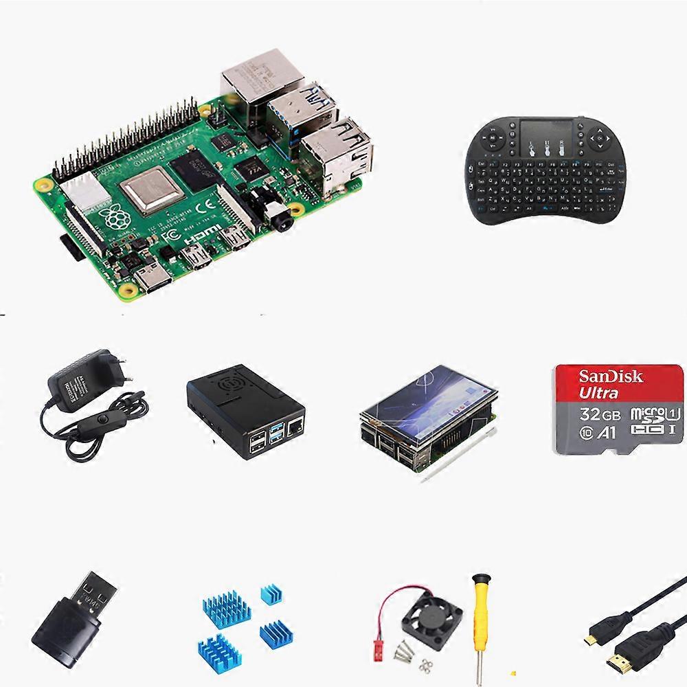 Raspberry Pi 4 4GB Kit complet, avec écran tactile, clavier et étui, 4GB RAM