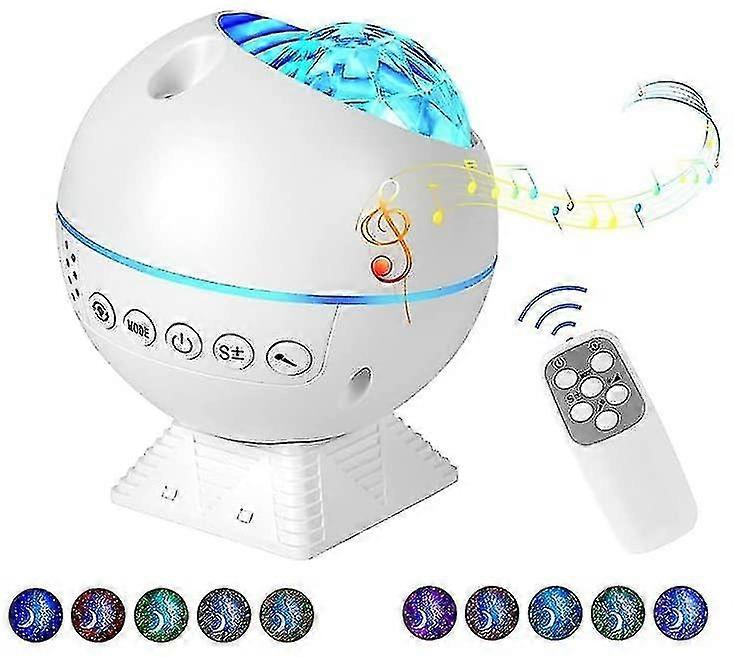 Led Star Projector Night Light, Galaxy Moon Projector Light Kids, Ocean Wave