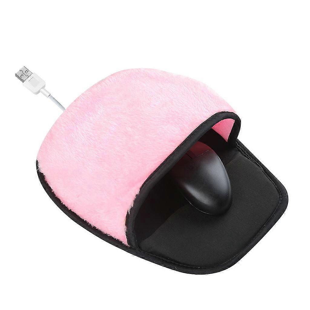 Hand Warmer Mouse Pad Heating Computer Mouse Pad Hand Warmer Usb Cable Spacious (pink)