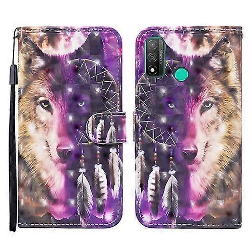 For Huawei P smart 2020 3D Painted Pattern Horizontal Flip Leather Phone Case