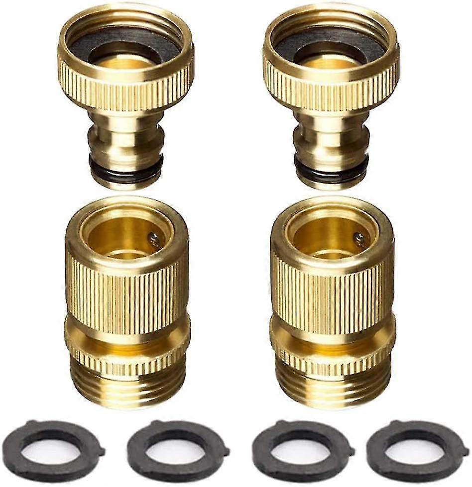 3/4 "pulgadas Quick Connect Sets 3/4" pulgada Solid Brass Ght Tap Adapter Agua