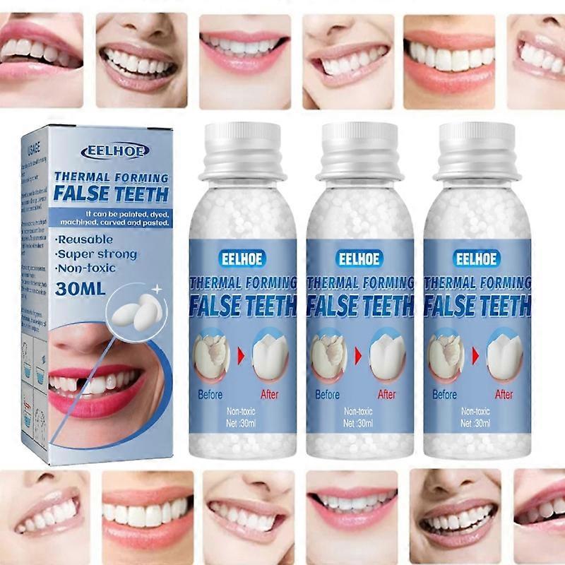 3X Resin False Teeth Solid Glue Temporary Tooth Gap Filler Material FakeTeeth Maker