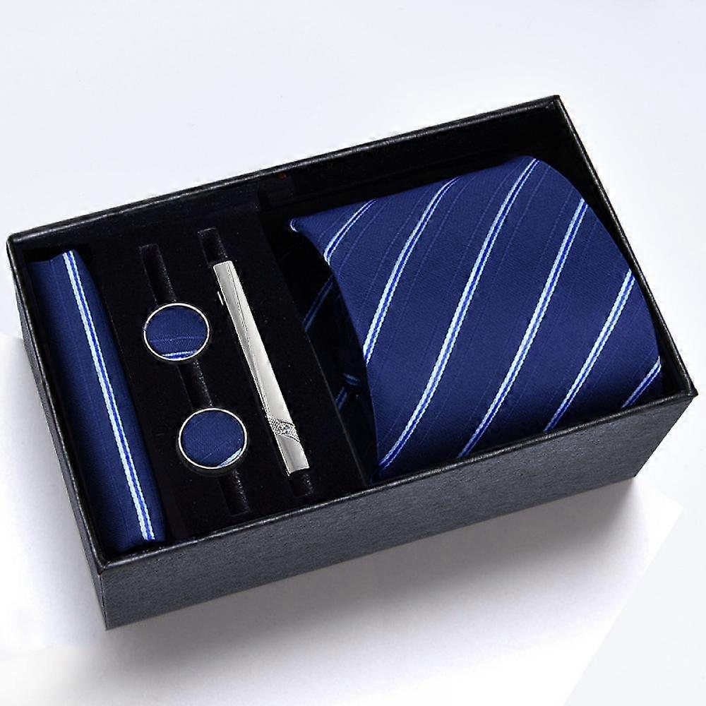 2pcs wooden tie clip cufflinks set
