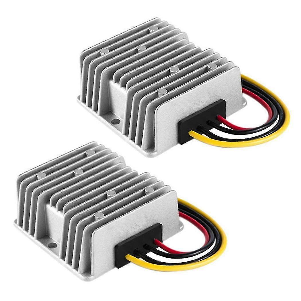 2 Pcs Dc Buck Converter Damp Proof 48v To 24v 10a & 20a 240w Voltage Reducer Dc Converter