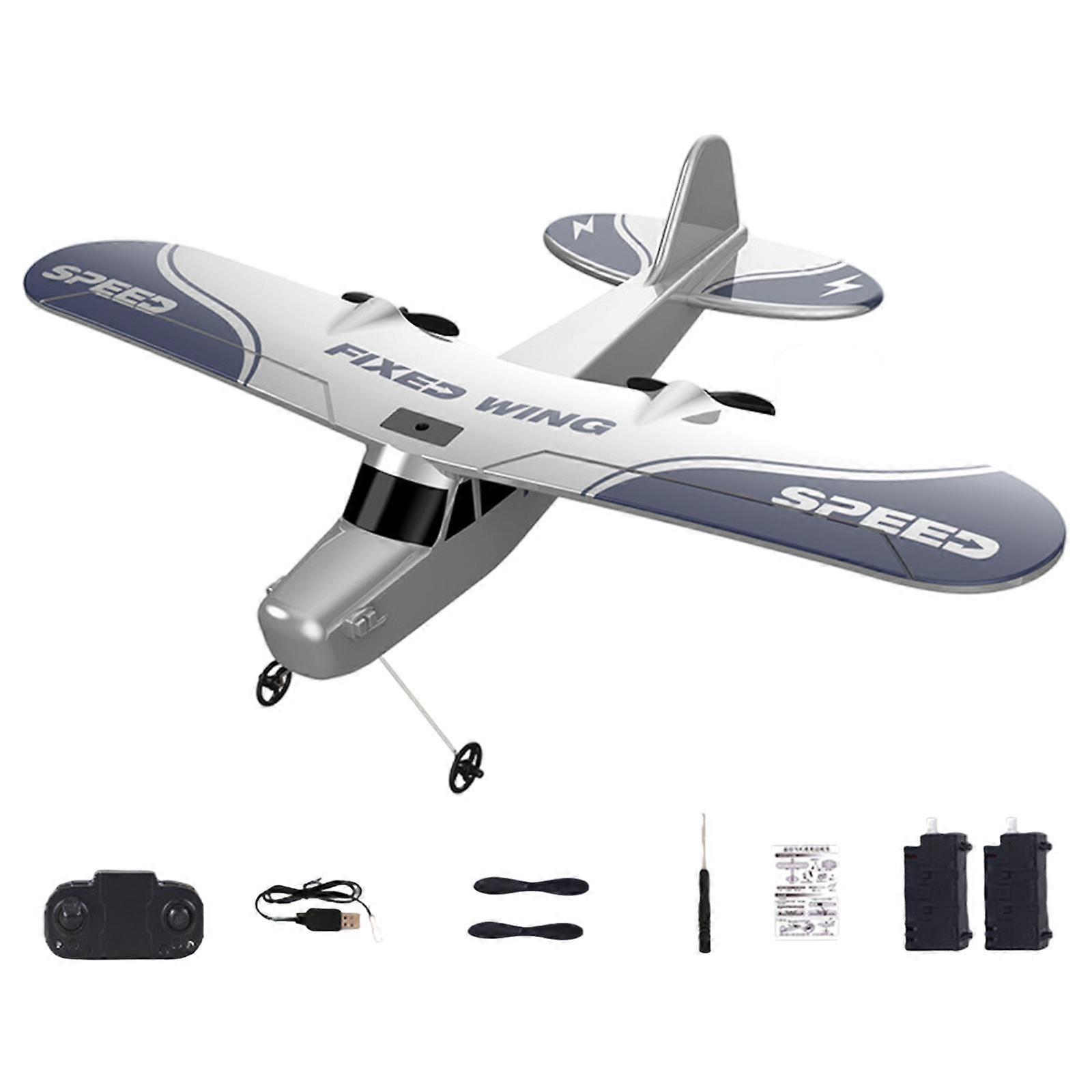 2.4G 2CH EPP Foam RC Aircraft Glider Remote Control Airplane Fixed-Wing 2pcs Battery