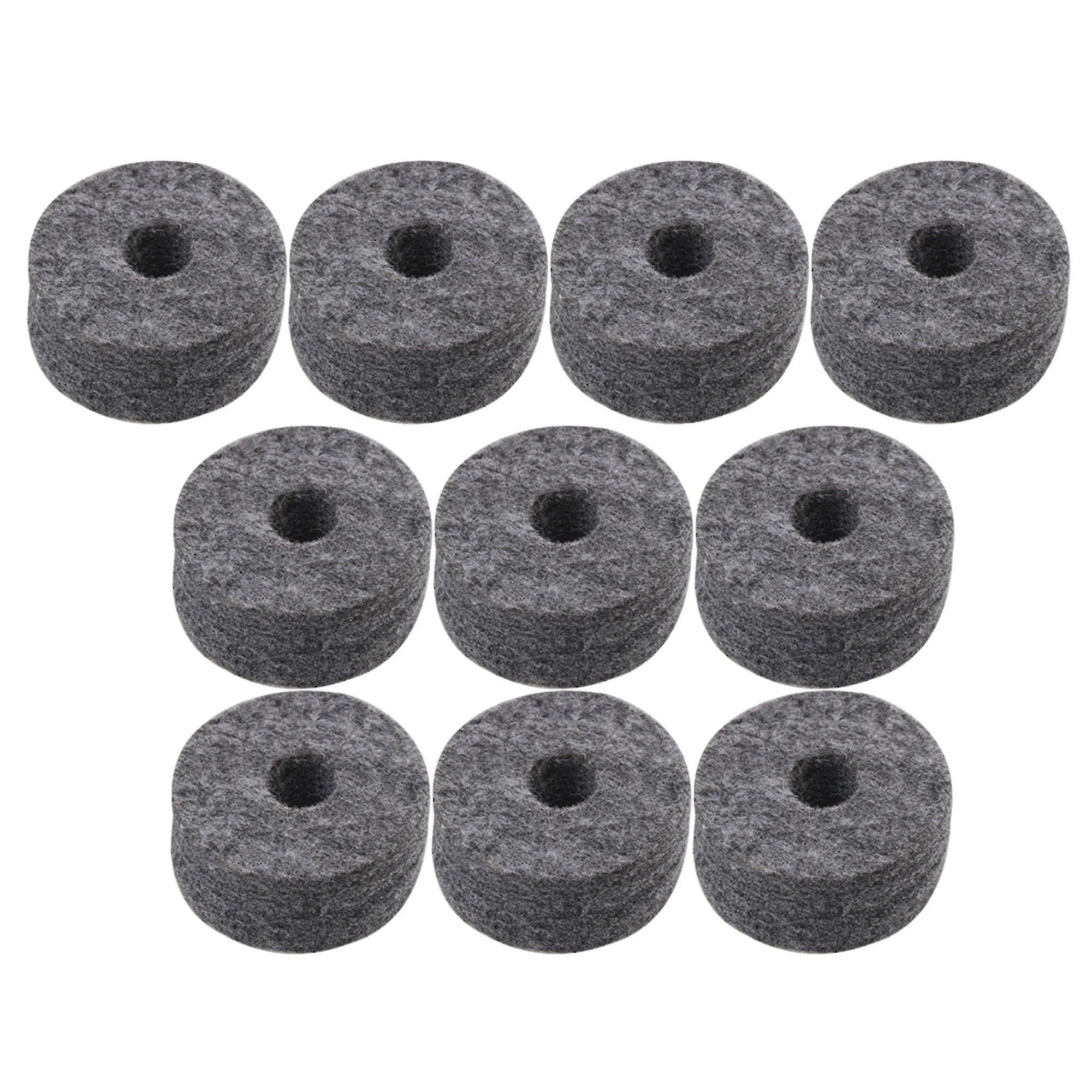 Drum Kit Mounting Hardware 10pcs Soft Felt Washers For Drum Kit Set Light-weight 4x1.5cm