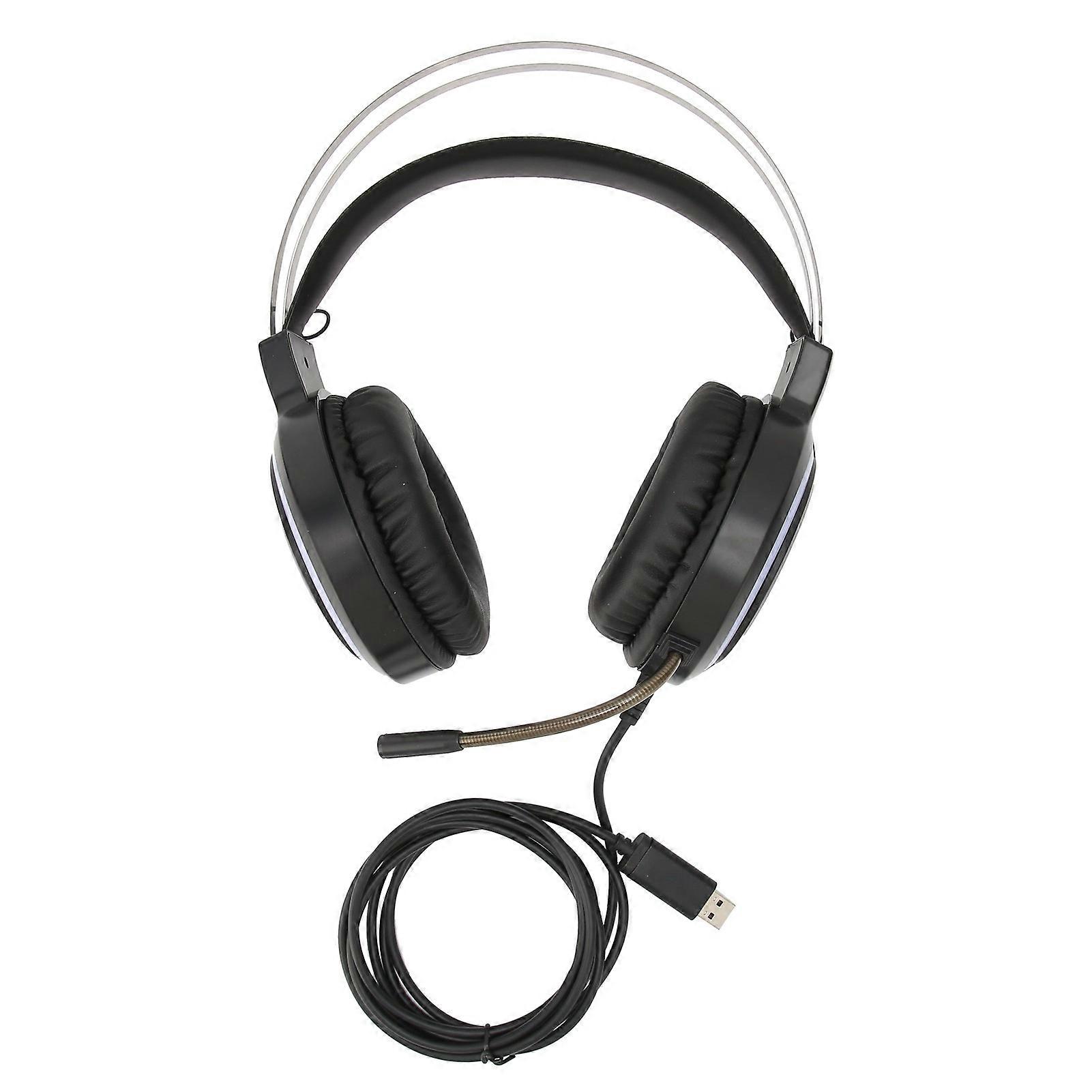 Gaming-Headset G12 Stereo 7.1 Virtual Surround Sound Computerspiel-Hardware mit Mikrofon für PC LaptopSchwarz