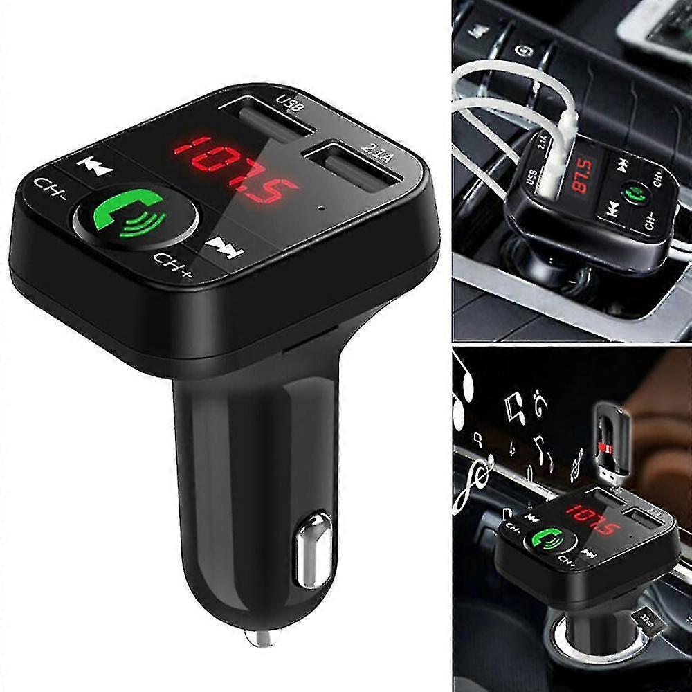 Wireless Bluetooth Auto Fm Transmitter 2 Usb Ladegerät Aux Adapter Freisprecheinrichtung