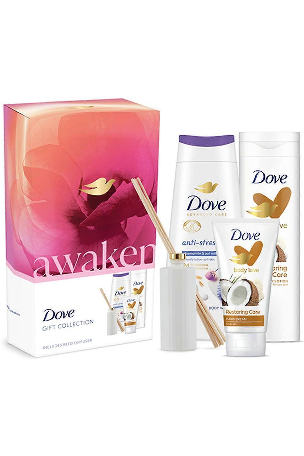 Dove Awaken Gift Collection 3 Pcs Gift Set w/ Reed Diffuser
