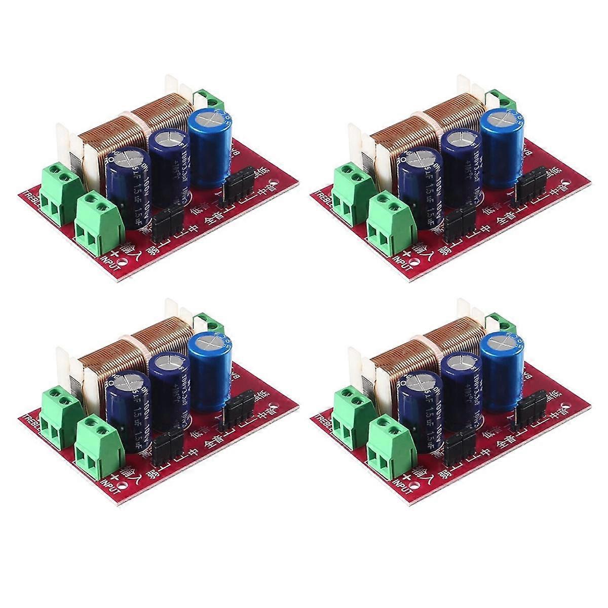 400W Adjustable Speaker Crossover 2 Way Treble/Bass 2 Unit Audio Frequency Divider Distributor Filt