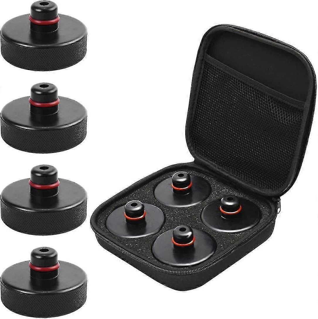 4 حزم لطراز Tesla 3 / s / x / y ، محول قوي من Jack Point Pad مع ملحقات علبة التخزين
