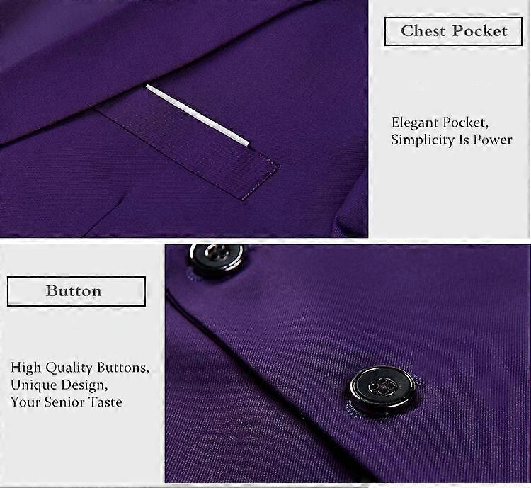 MANZINI GRAND Men's 3-Piece Tailored Fit Plaid Business Suit Indigo main image 1
