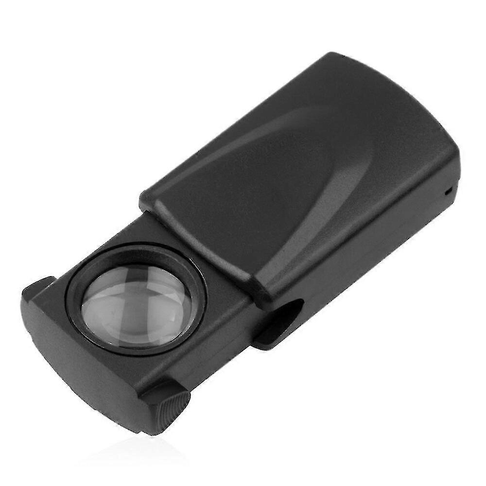 35x22mm Mini Pocket Black Microscope with Led Light