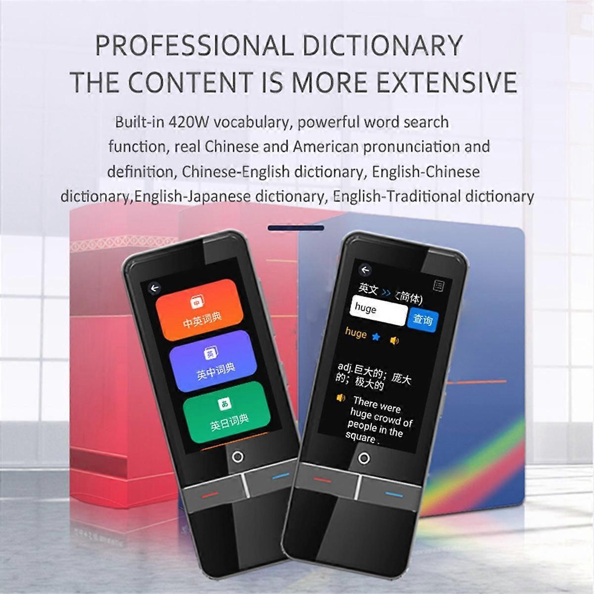 139 Languages Translator Smart Voice Translator Support Photographic Scanning Portable Offline Translator