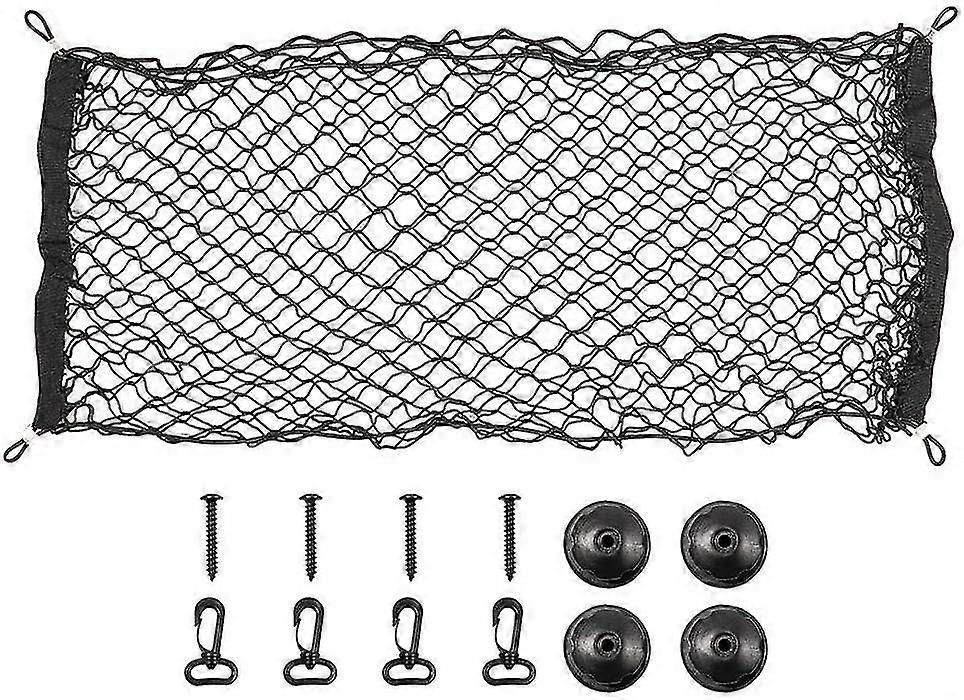 Nylon Storage Net 90 X 40cm Elastic Luggage Net Rear Trunk Organizer Protective Net