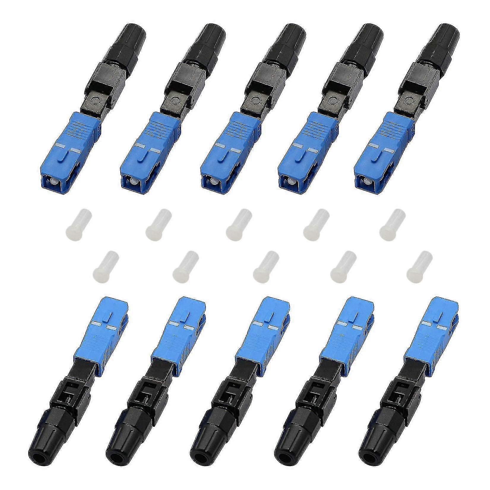 10pcs Sc/apc Fiber Optic Connector Embedded Single Mode Assembly