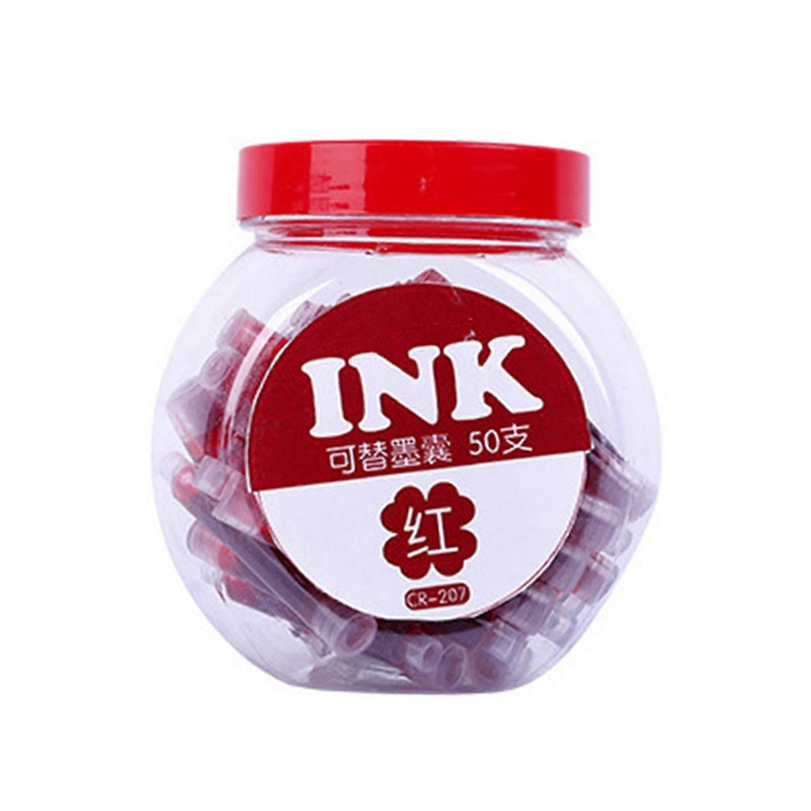 50pcs Universal Ink Sac 3.4mm Easy And Smooth Writing No Blocking For Fountain Pens Use