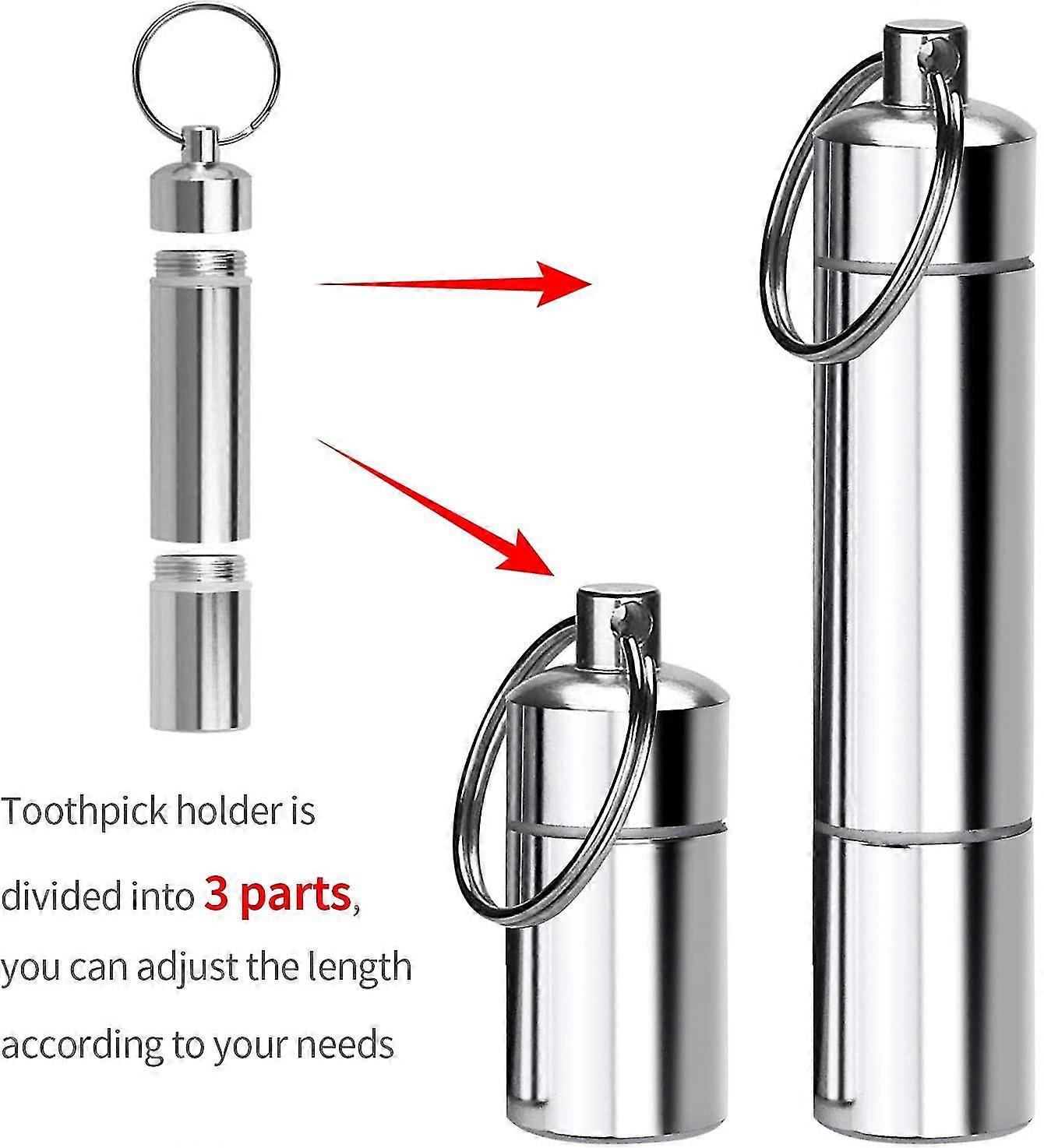 Portable Metal Toothpick Holder Portable Mini Toothpick Holder