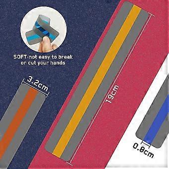 8 Righelli Guida Lettura Per Bambini – Strisce Colorate Sovrapposte, Segnalibri Dislessia A Tema Spazio – Set Da 8 Per Scuola E Casa