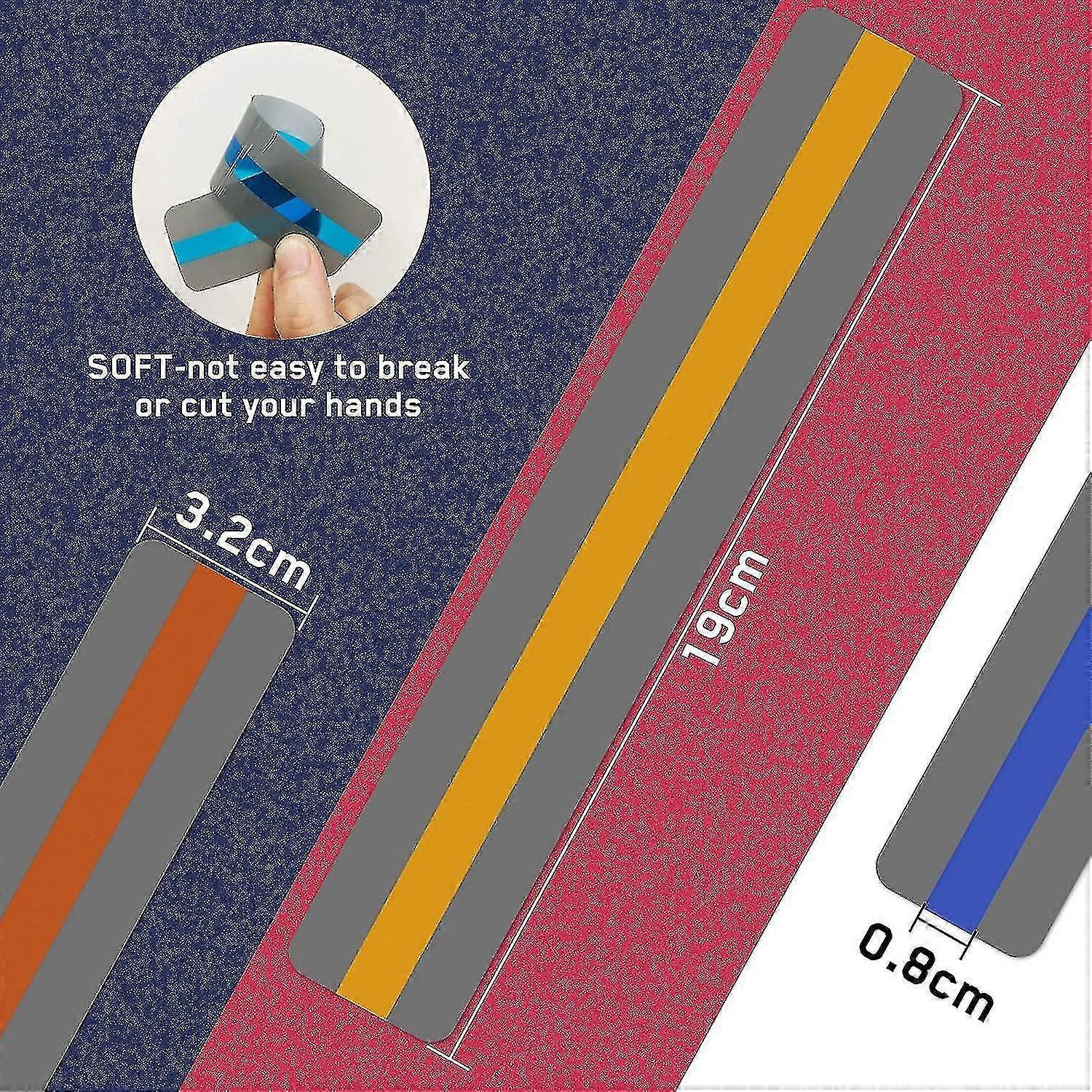 Dyslexia Guided Reading Ruler, Colored Highlight Reading Strips For ...