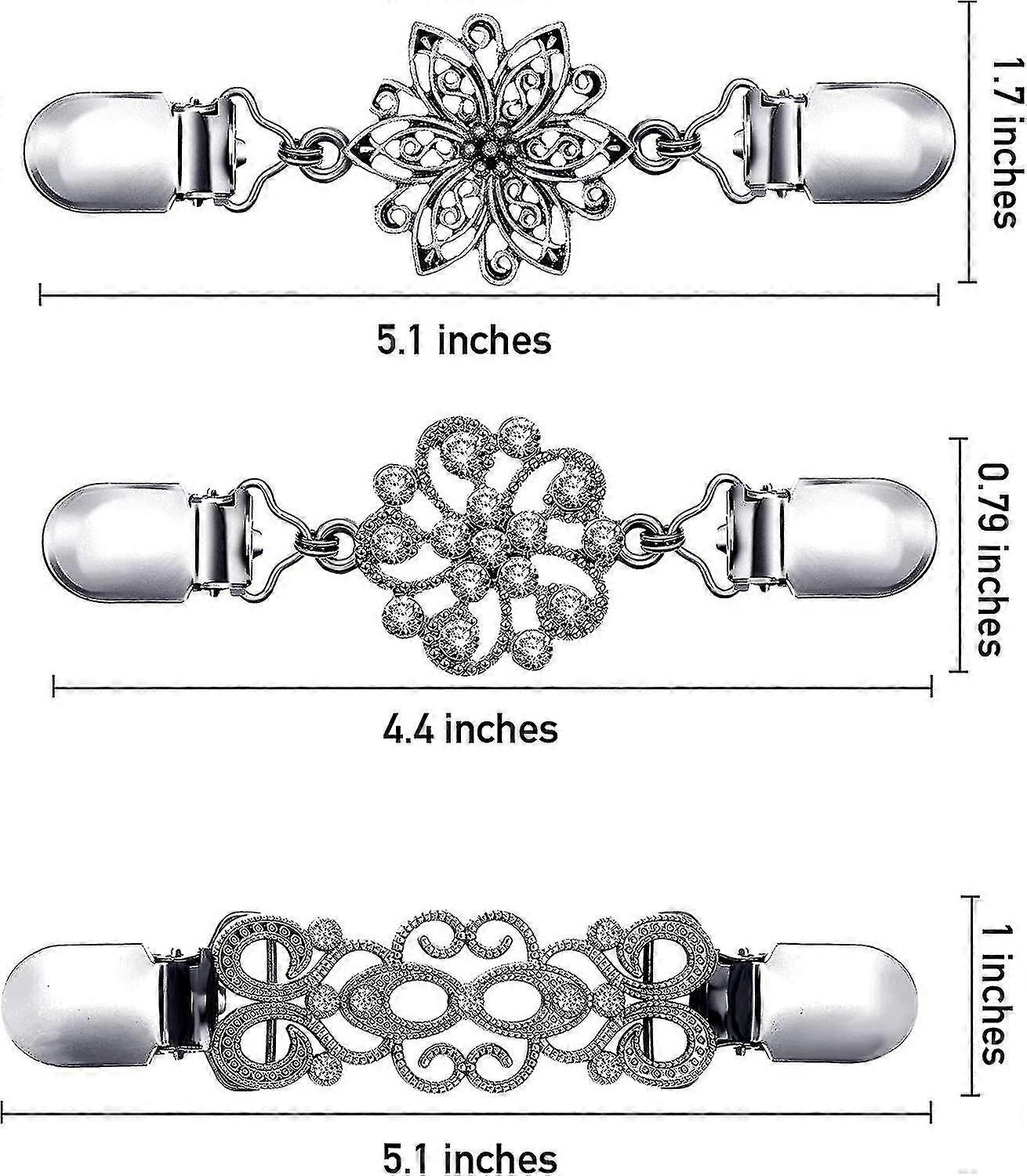 5 Stück Cardigan Clips - Vintage Kleiderclips Für Taillenstraffer & Kragen