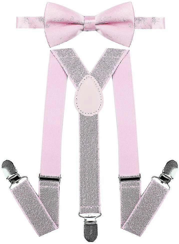 Boys Suspenders Red Red Size