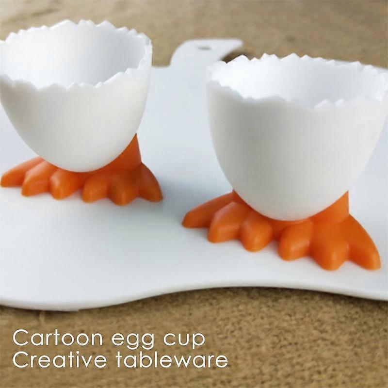 1Pcs Egg Holder Creative Cute Egg Cup Egg Opener Separator Boiled Eggs Container Kitchen Tool Accessories Eggs Container
