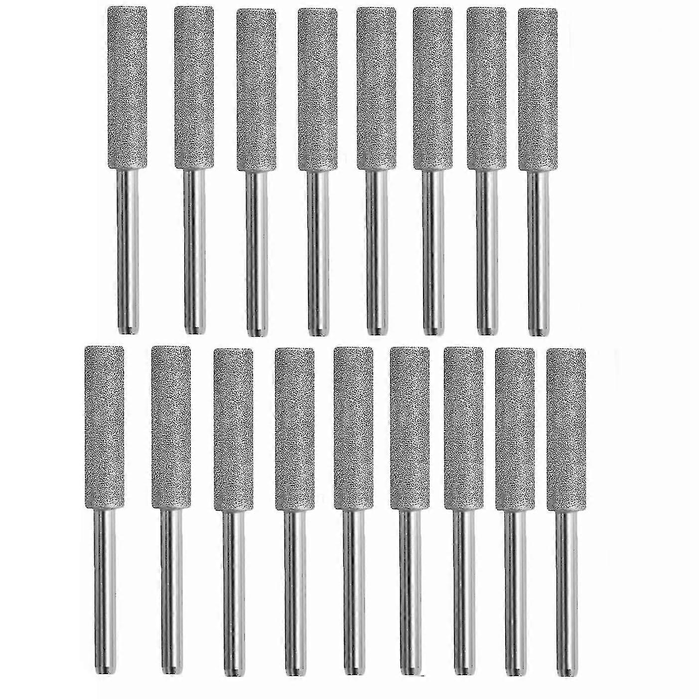 5.5mm Diamond Chainsaw Sharpener Chainsaw Sharpener Stone, 17pcs