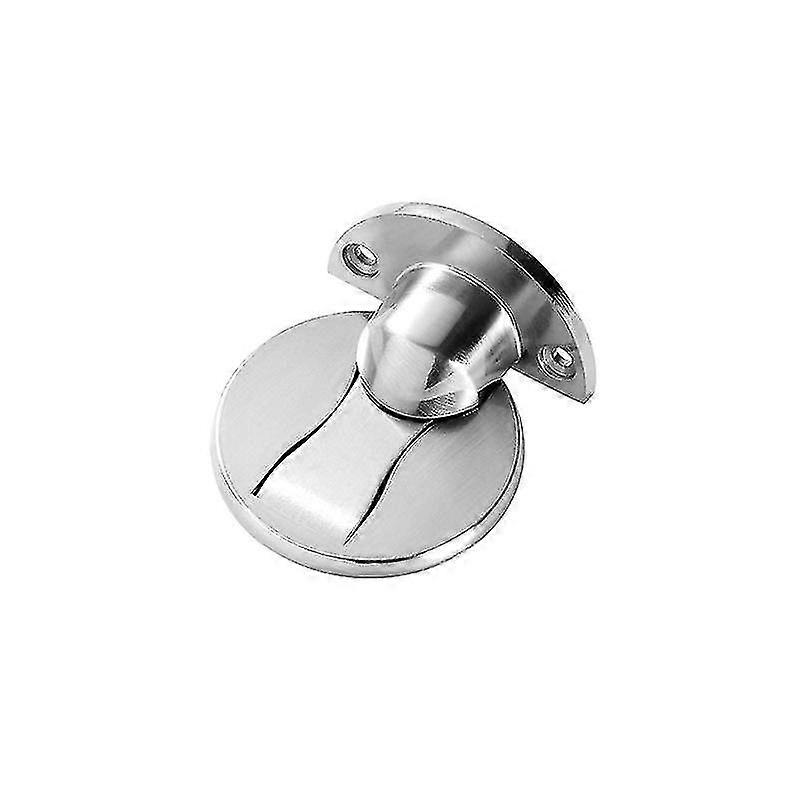 Magnetic Door Stop Bracket Door Lock 304 Stainless Steel, With Screw Installation And Wire Drawing, With A Gap Of 5mm To 12mm Silver Color-In stock