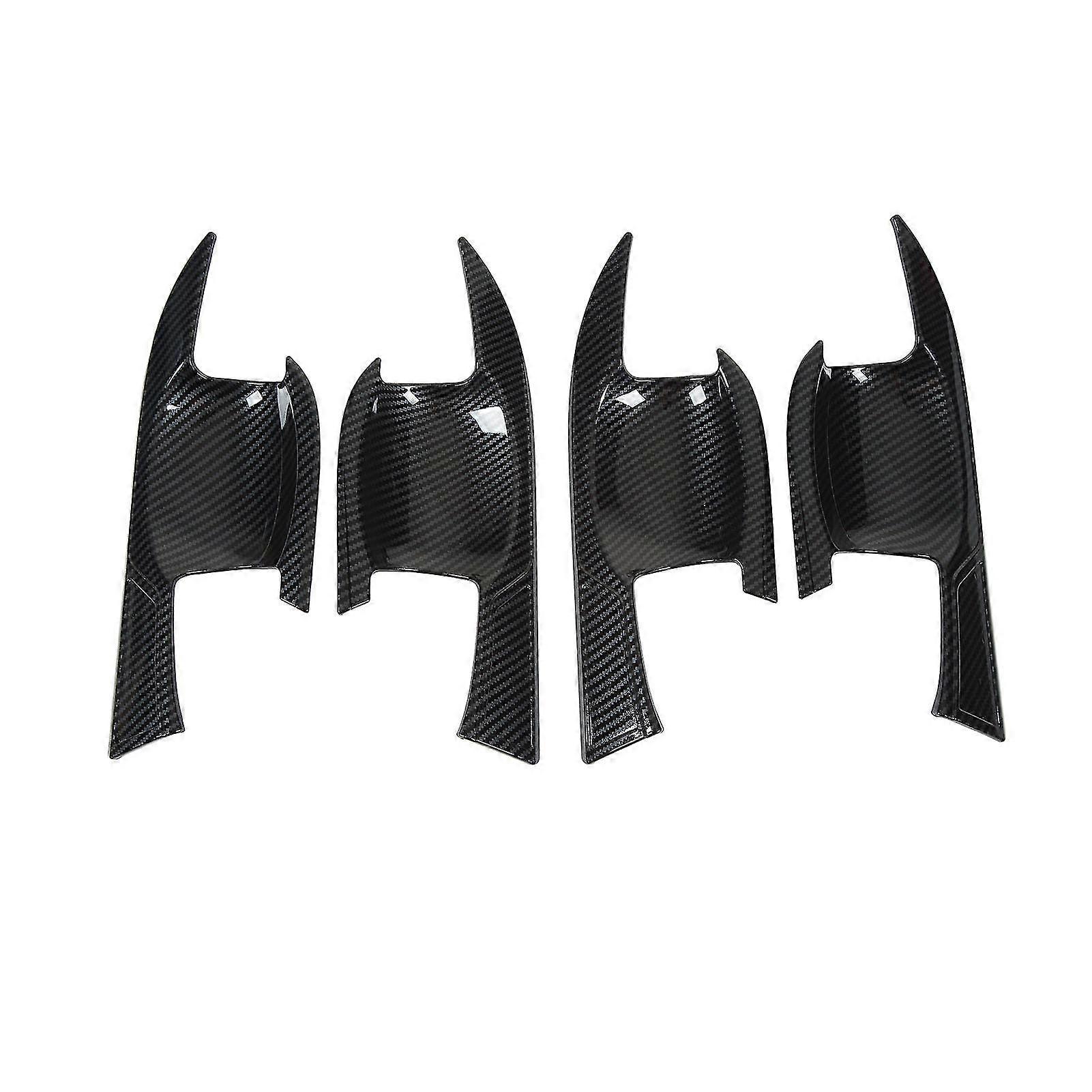 Set of 4 Carbon Fiber Pattern Door Handle Protectors for Mitsubishi Outlander 2023