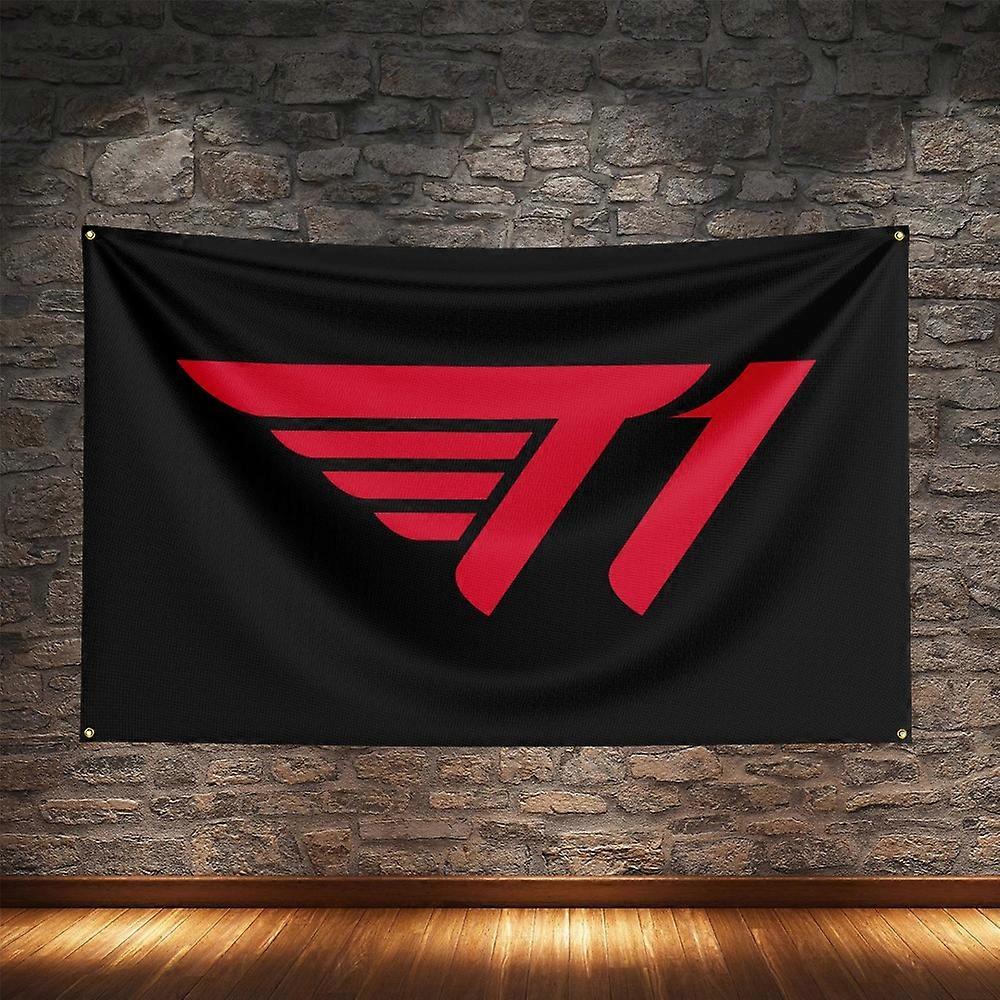 SKT T1 Esports Flag Polyester Digital Printing LoL Gaming Banner For Decoration