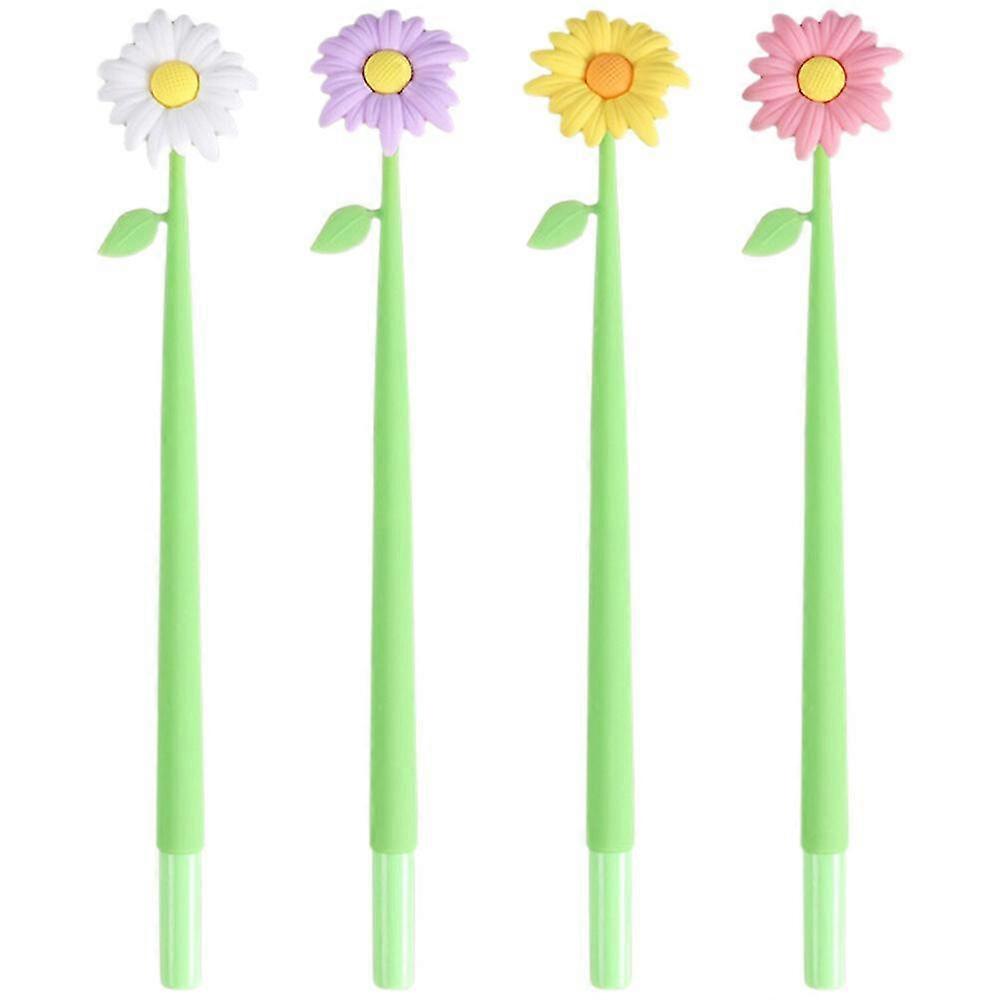 4pcs כתיבה ניידת עטים פרחים עטים חתימה למשרד עטים רב תכליתיים נייר מכתבים לסטודנטים