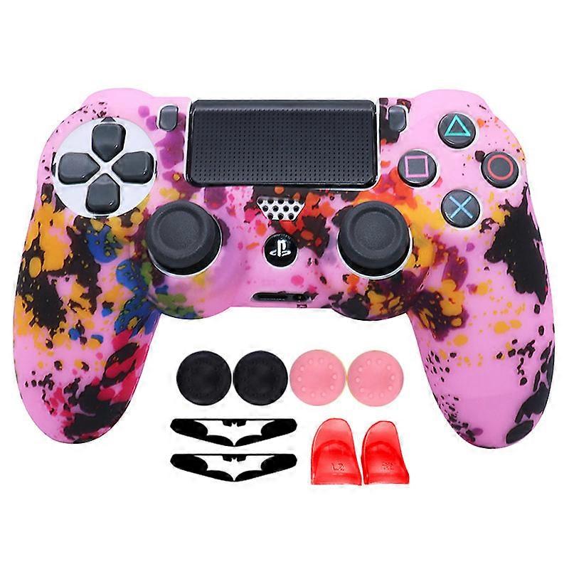 Pink Soft Silicone Case For PS4 Skin Controller Dual shok