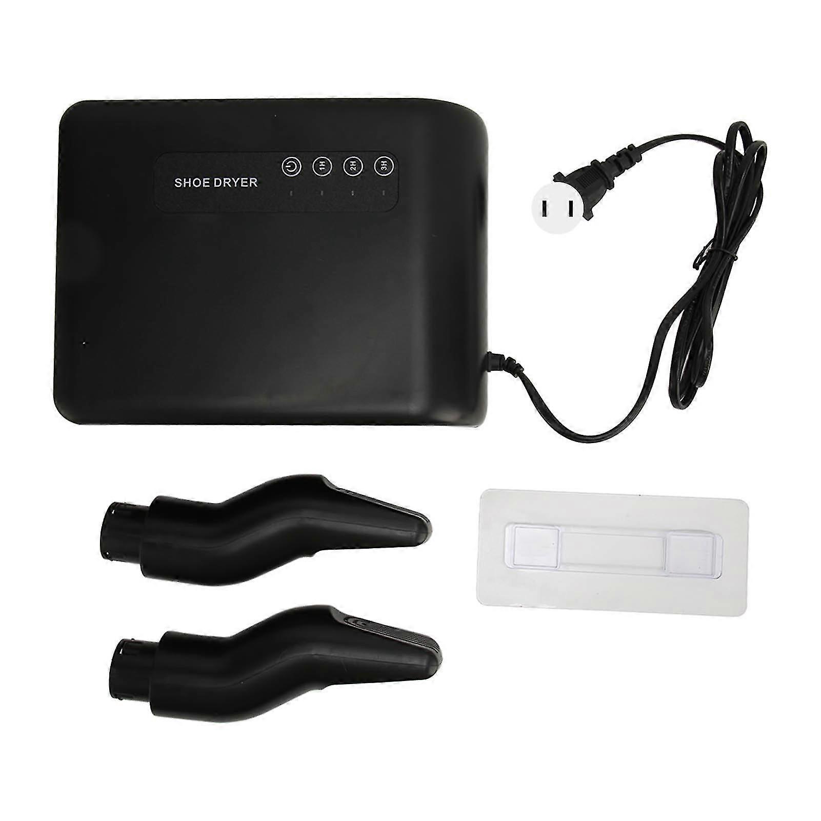 Boot Dryer with Adjustable Timer Low Noise Warm Wind 110V US Plug Black