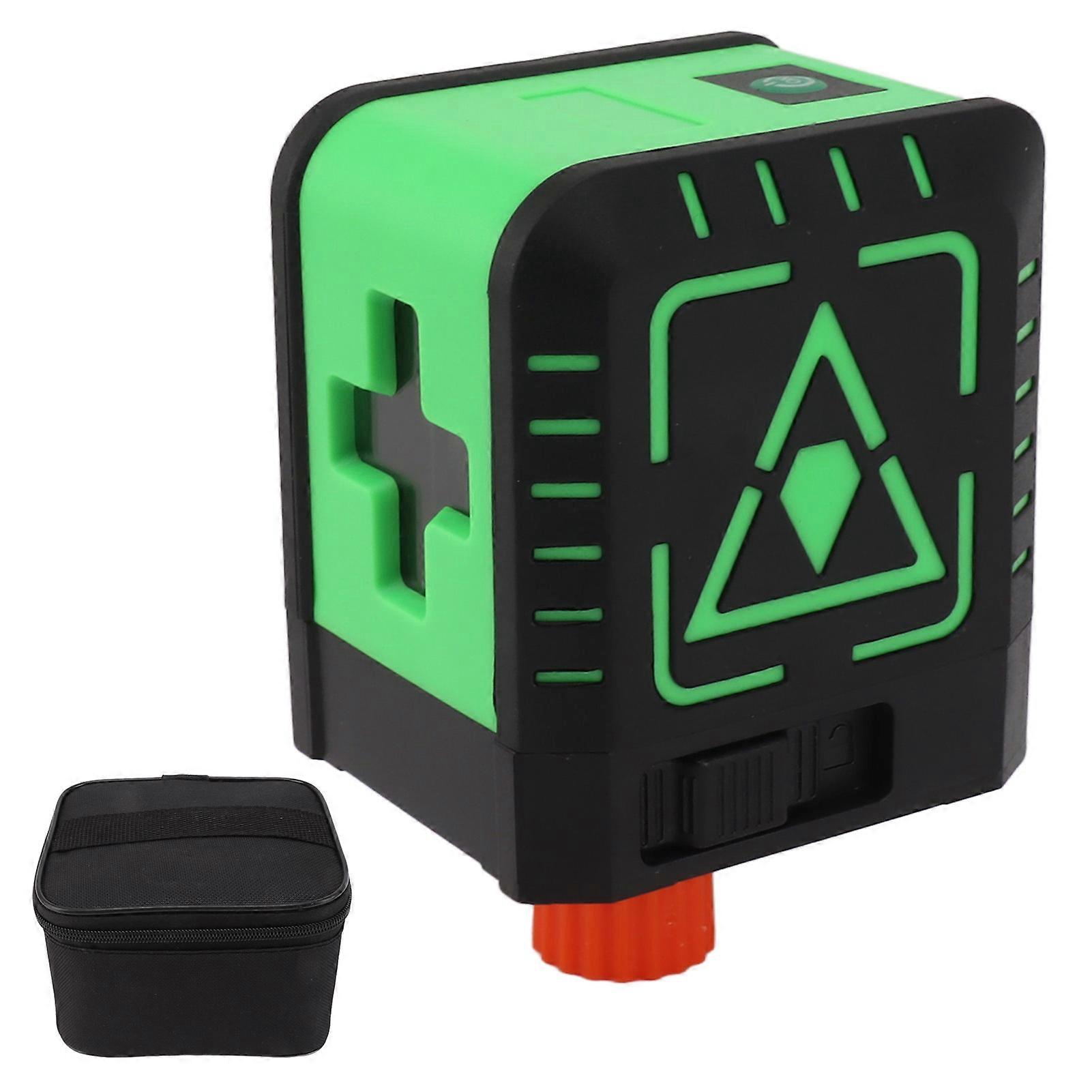Green Line Leveler High Accuracy 635nm IP54 Waterproof Portable Self Leveling Tool with 2 Green Lines for Home Construction Picture Hanging