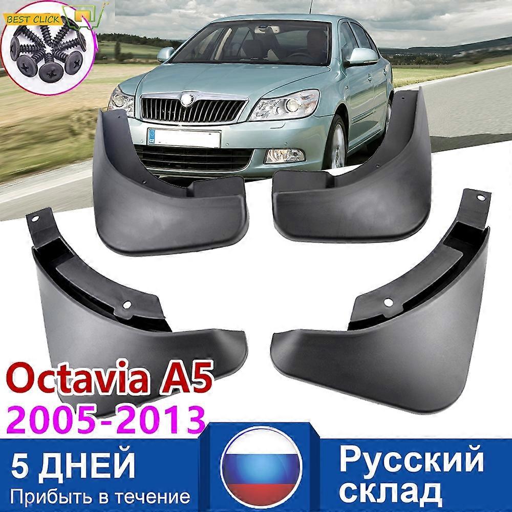 For Skoda Octavia 2 A5 Sedan Combo 2005 - 2013 2012 Car Mud Flap Front Rear Fender Splash Guards Mud Flaps Mudguards Accessories